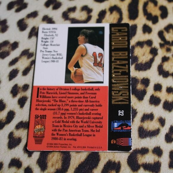 Carol Blazejowski #32 Basketball Card - Picture 2 of 2